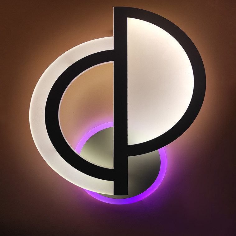 Изображение Бра светодиодный 1 плафон 34*25,5*7 см 16Вт 4000 LM 8м2 акрил 3 цвета белый Baizheng