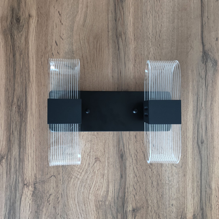 Фото Бра светодиодный 2 плафона 26*20*9,5 см 24Вт 6000 LM 10 м2 акрил 2 цвета Baizheng