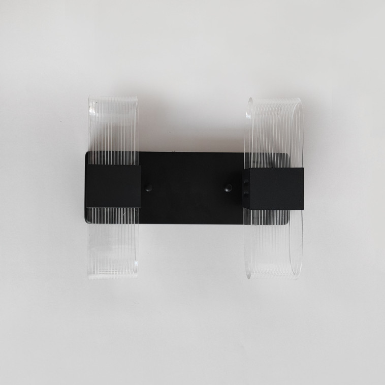 Картинка Бра светодиодный 2 плафона 26*20*9,5 см 24Вт 6000 LM 10 м2 акрил 2 цвета Baizheng