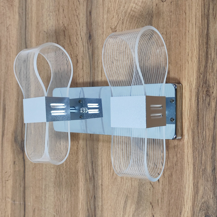 Изображение Бра светодиодный 2 плафона 26*21,5*11 см 24Вт 6000 LM 10м2 акрил 2 цвета Baizheng