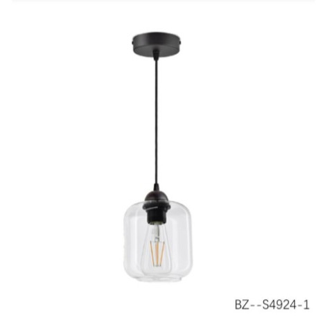 Люстра кухонная 1 плафон 16*14*100 см Е27 60Вт 4м2 плафон стекло черный Baizheng Люстра кухонная 1 плафон 16*14*100 см Е27 60Вт 4м2 плафон стекло черный Baizheng