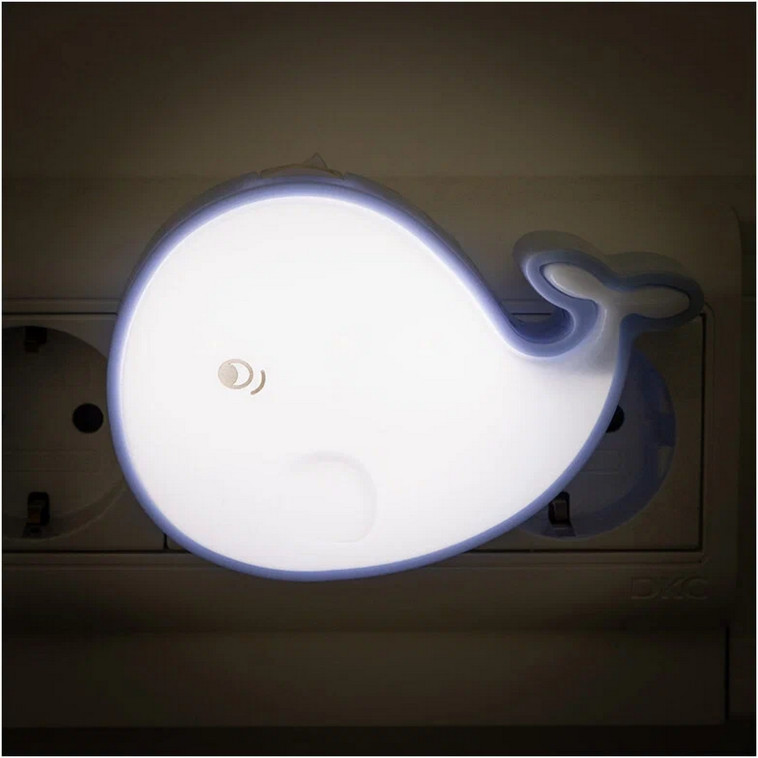 Фото Лампа ночник 15 см 0,6 Вт 3 led Кит голубой EN-NL-7 Energy