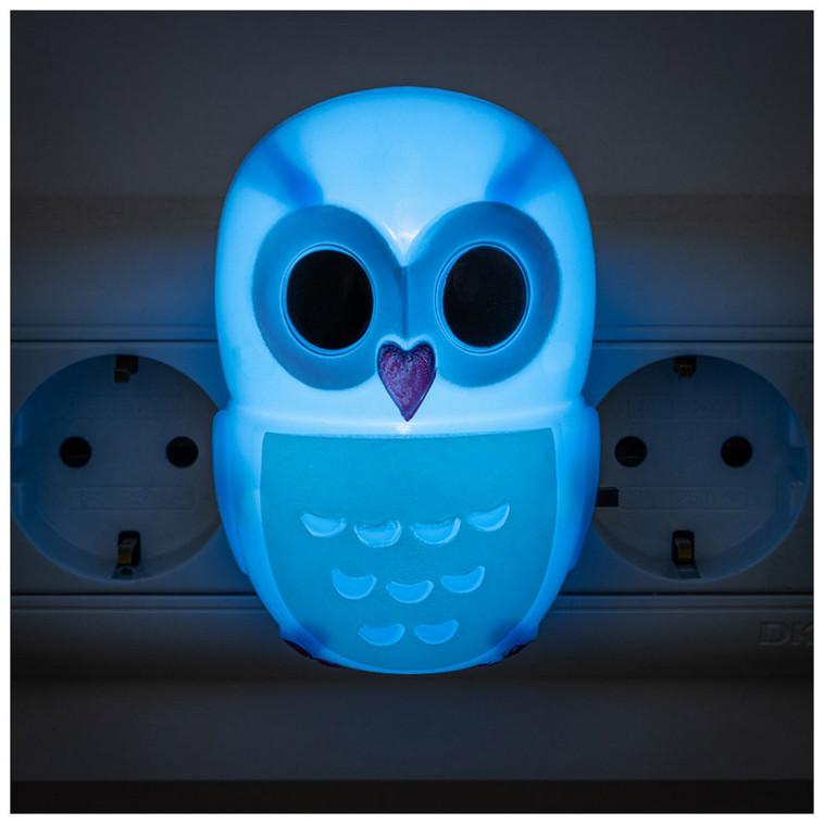 Лампа ночник 15 см 0,6 Вт 3 led Сова EN-NL-9 Energy