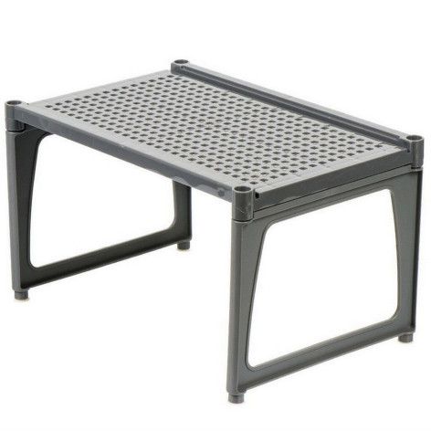 Подставка пластиковая 300х195х175 мм на пластиковых ножках серый Лофт Violet