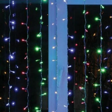Гирлянда светодиодная 3*3 м 480 Led занавес мультиколор Baizheng