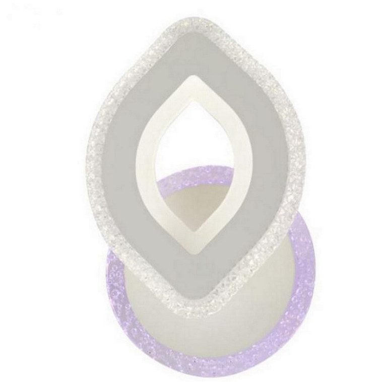 Бра светодиодный 1 плафон 26*16*9 см 24 Вт 820 LM 10м2 акрил 3 цвета белый Baizheng