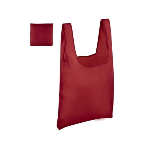 Сумка полиэстер 38х58 см складная с чехлом Сердечки