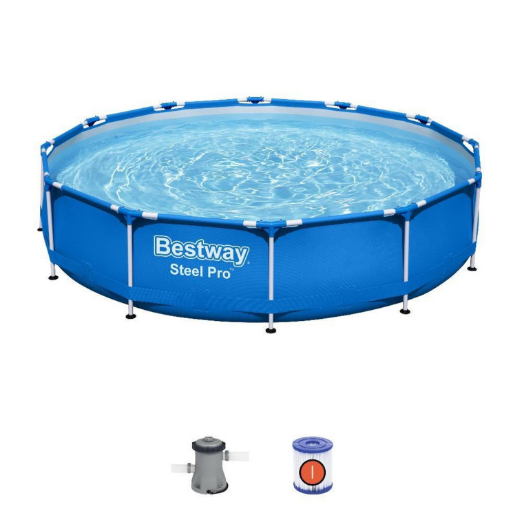 Бассейн каркасный 366*76 см 6473 л фильтр-насос BestWay