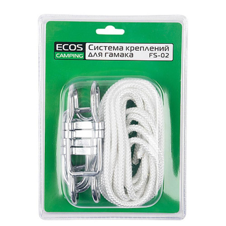 Фото Крепление для гамака 2 веревки 2 крючка 2 стопора FS-02 Ecos