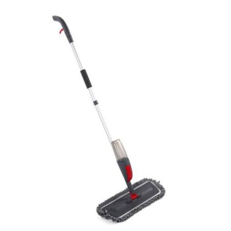 Швабра металлическая 120 см с распылителем микрофибра 44*19 см Baizheng