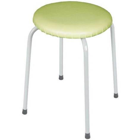 Табурет металлический 460х460х470 мм 150 кг круглый оливковый Пенёк легкий ЗМИ