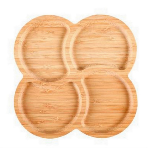 Менажница бамбуковая 220х15 мм 4-х секционная BZ-YXP03 Baizheng