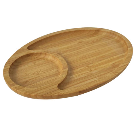 Менажница бамбуковая 250х15 мм 2-х секционная Круг BD-TY28 Baizheng