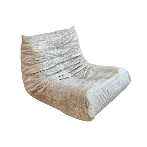 Кресло бескаркасное 95*85*73 см ППУ 30D текстиль бежевый Baizheng