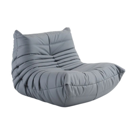 Кресло бескаркасное 95*85*73 см ППУ 30D текстиль серый Baizheng