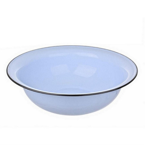 Таз эмалированный 16 л серо-голубой Стальэмаль