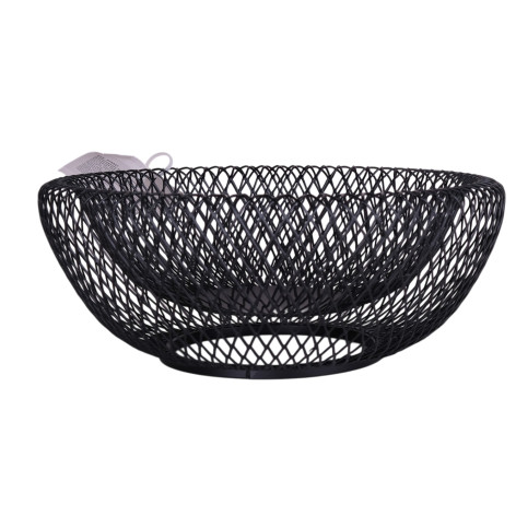 Корзина металлическая для фруктов 20,5*8,5 см черный Коралл