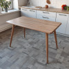 Мини изображение Стол ЛДСП кухонный 120*70 см светлое дерево ножки металл A127 2 кор Baizheng