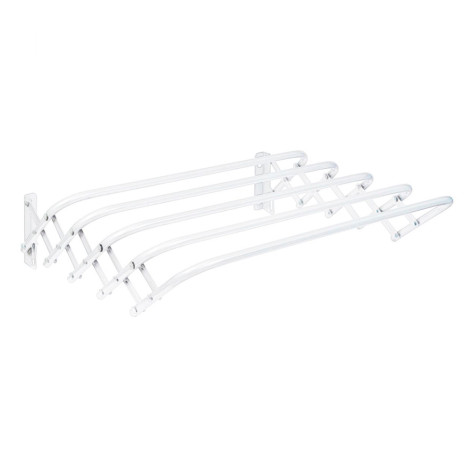 Сушилка металлическая настенная для белья 900х450х185 мм белый Nika