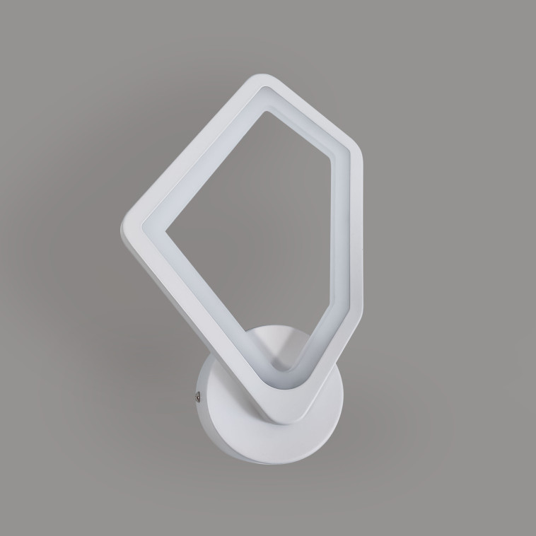 Картинка Бра светодиодный 1 плафон 29,8*17,8*5 см 24Вт 1080LM 10м2 3 цвета пластик белый Baizheng