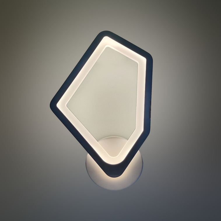 Cнимок Бра светодиодный 1 плафон 29,8*17,8*5 см 24Вт 1080LM 10м2 3 цвета пластик белый Baizheng