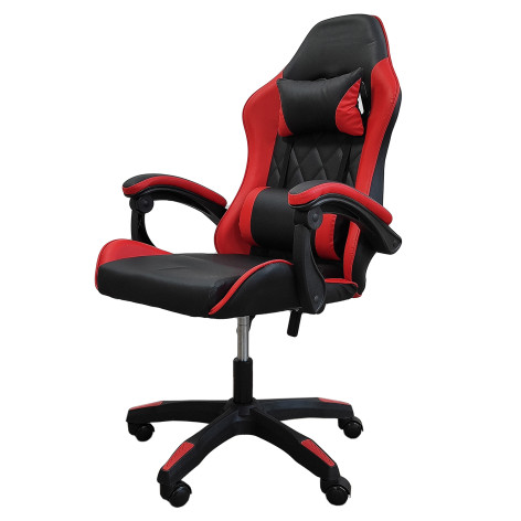 Кресло компьютерное игровое 124*64*50 см до 150 кг черно-красный BZ-0140 Baizheng