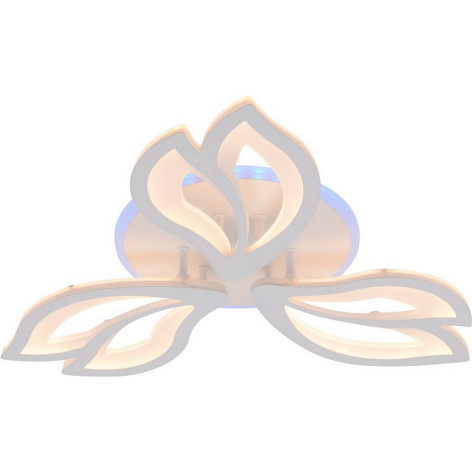 Люстра светодиодная 3 плафона 58*7,5 см 66Вт 3285LM 25м2 пульт пластик мультицвет Baizheng