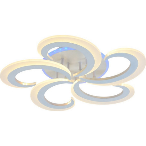 Люстра светодиодная 5 плафонов 53,5*75 см 70Вт 3465LM 30м2 пульт пластик мультицвет Baizheng