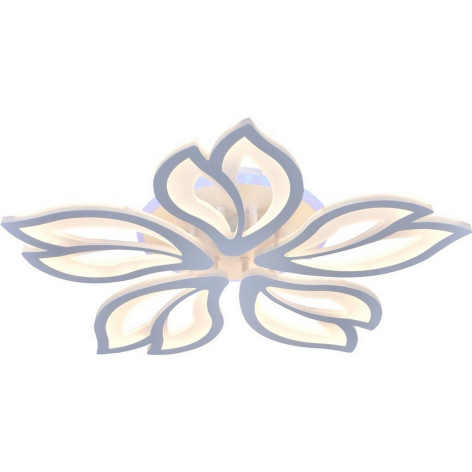 Люстра светодиодная 5 плафонов 60*8,5 см 110Вт 5265LM 50м2 пульт пластик мультицвет Baizheng