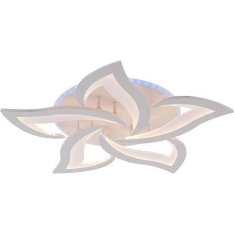 Люстра светодиодная 5 плафонов 62,5*7 см 90Вт 4545LM 35м2 пульт пластик мультицвет Baizheng