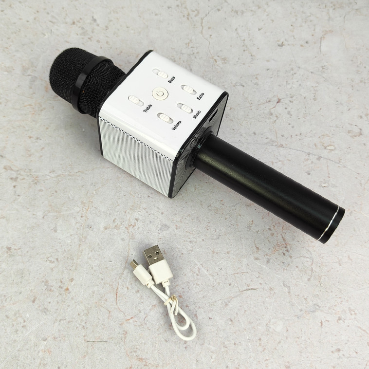 Изображение Караоке-микрофон беспроводной 3 Вт 24,5*7*7 см Micro-USB USB в ассортименте Baizheng