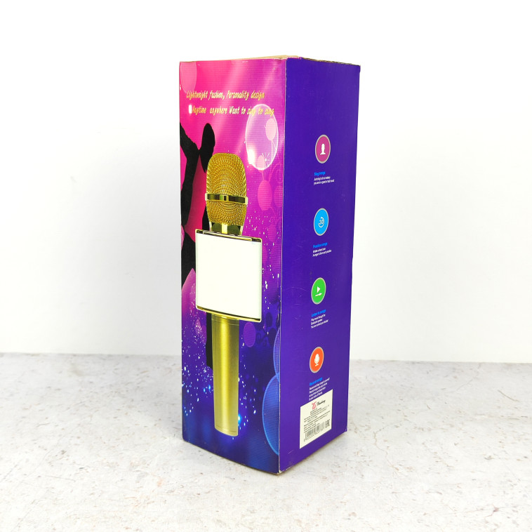 Cнимок Караоке-микрофон беспроводной 3 Вт 24,5*7*7 см Micro-USB USB в ассортименте Baizheng