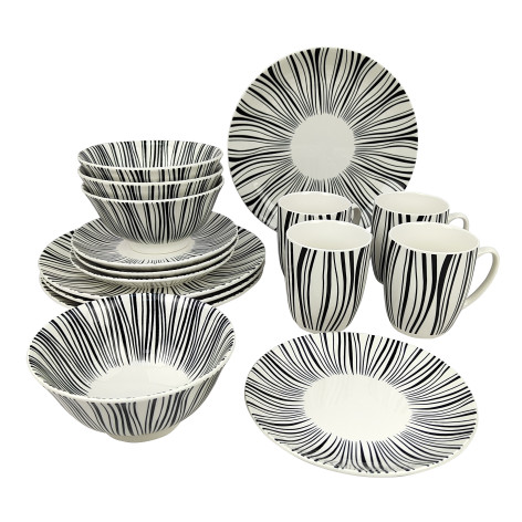 Набор фарфоровый столовой 16 пр Wild spirit Коралл