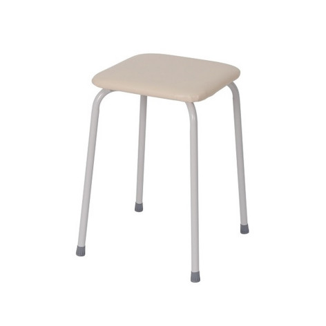 Табурет металлический 460х460х470 см квадратный  коричневый Пенек легкий ЗМИ