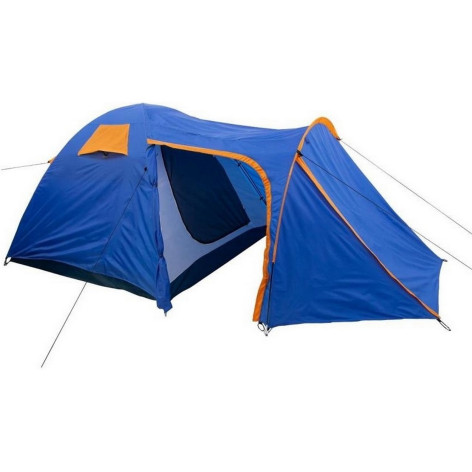 Палатка 3-х местная 405*215*150 см PU3000 синий Baizheng