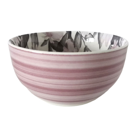 Салатник фарфоровый 14 см 350 мл бело-зеленый Primrose Коралл