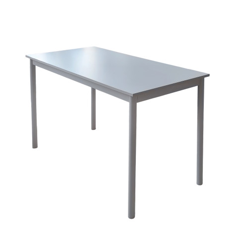 Стол ЛДСП кухонный 120*60 см белый ножки металл белый DT-126B 2 кор Baizheng