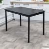 Мини изображение Стол ЛДСП кухонный 120*60 см черный ножки металл черный DT-126H 2 кор Baizheng