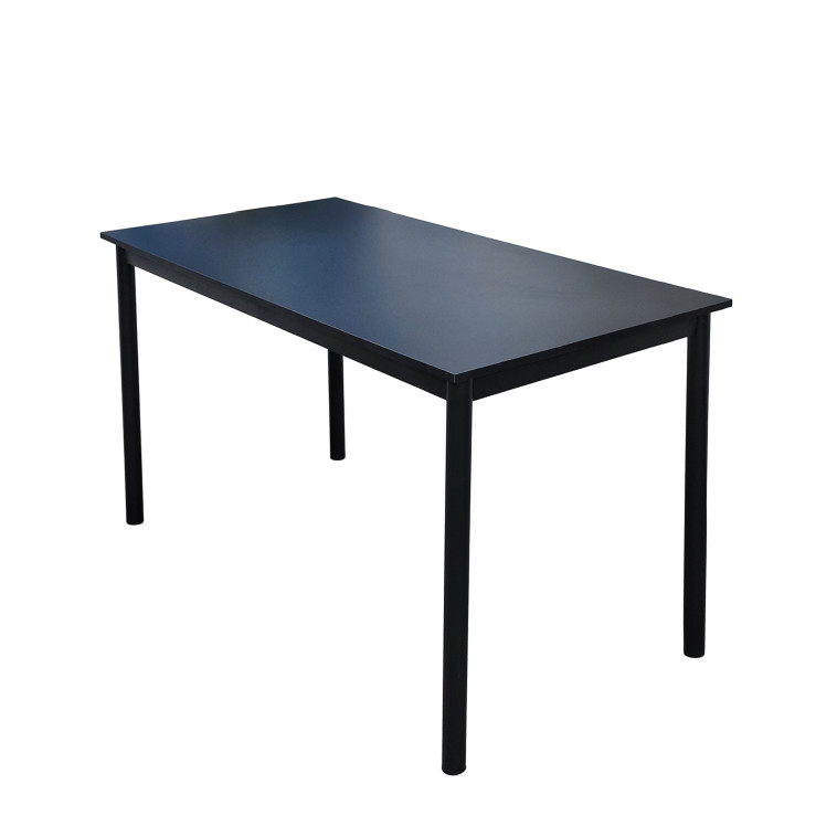 Стол ЛДСП кухонный 120*60 см черный ножки металл черный DT-126H 2 кор Baizheng