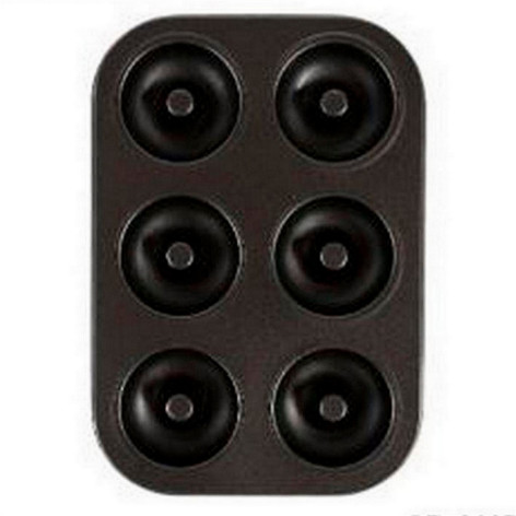 Форма металлическая 26,5х18,5х2,7 см для выпечки 6 кексов с антипригарным покрытием Baizheng