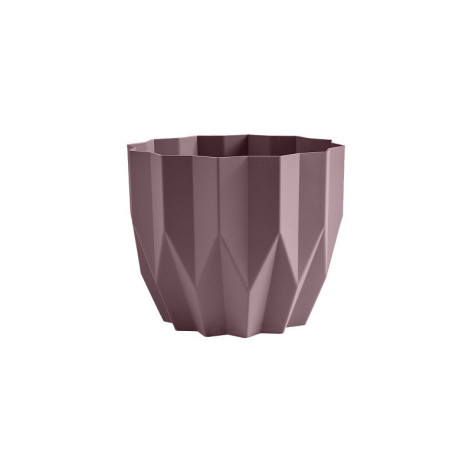 Кашпо пластиковое  3 л пыльная  роза Геометрия Bmc