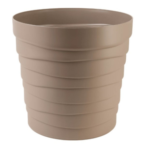 Кашпо пластиковое  7,5 л с донышком фраппе Бархан Bmc