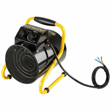 Пушка тепловая 4,5 кВт на раме 2 ступени мощности воздух 260 м3/ч черно-желтый EN-3R(M) Engy