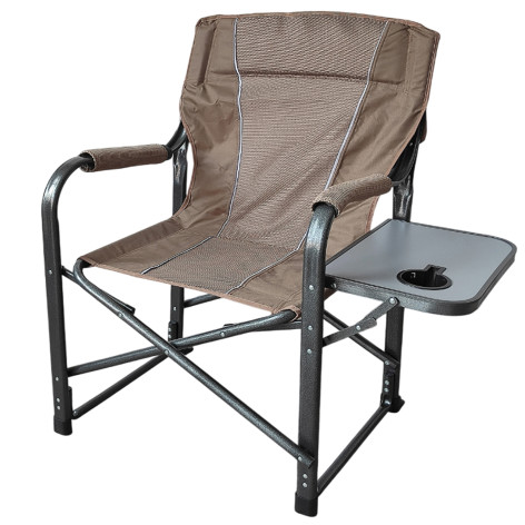 Стул со спинкой туристический складной 63*47*89 см до 120 кг столик золото Baizheng