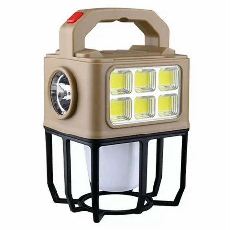 Фонарь кемпинговый 18*11*9,2 см 2400 мАч солнечная батарея USB микс NY-9802B Baizheng