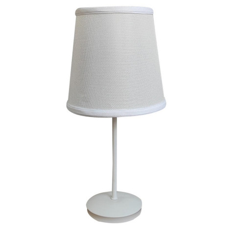 Лампа настольная 20х20х42,5 см плафон ткань белый T1902 Baizheng