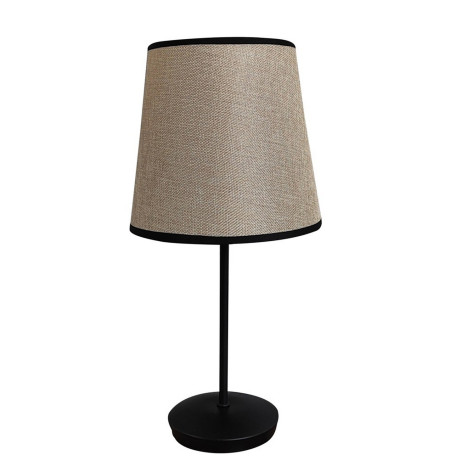 Лампа настольная 20х20х43,5 см плафон ткань черный с окантовкой T1903 Baizheng