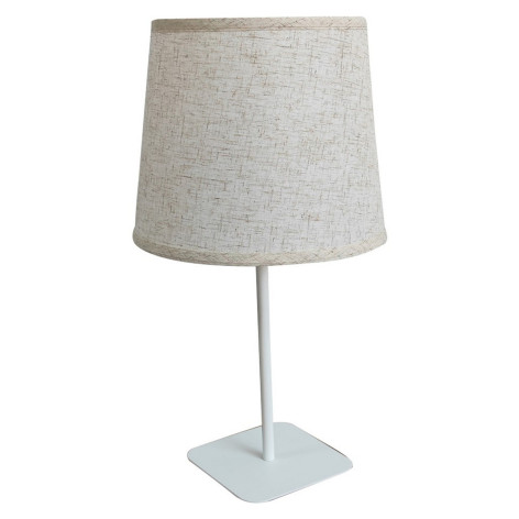 Лампа настольная 23*23*52,5 см  Е27 40Вт тканевый абажур белый TT-073W Baizheng