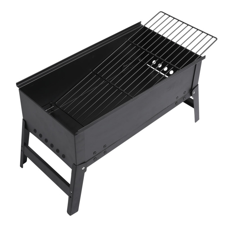Картинка Мангал 60*24*28 см толщина металла 0,8 мм складной решетка сумка BZ-BBQ60 Baizheng
