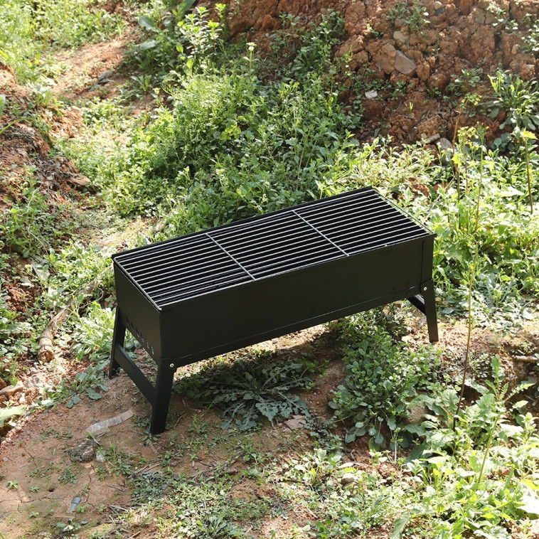 Рисунок Мангал 60*24*28 см толщина металла 0,8 мм складной решетка сумка BZ-BBQ60 Baizheng